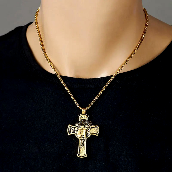 🔥LANZAMIENTO EXCLUSIVO | Collar De Cruz De Oro Para Protección™✝️